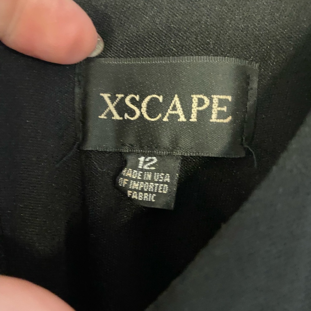 Xscape Black Dress with Rhinestone Accents - Picture 5 of 5